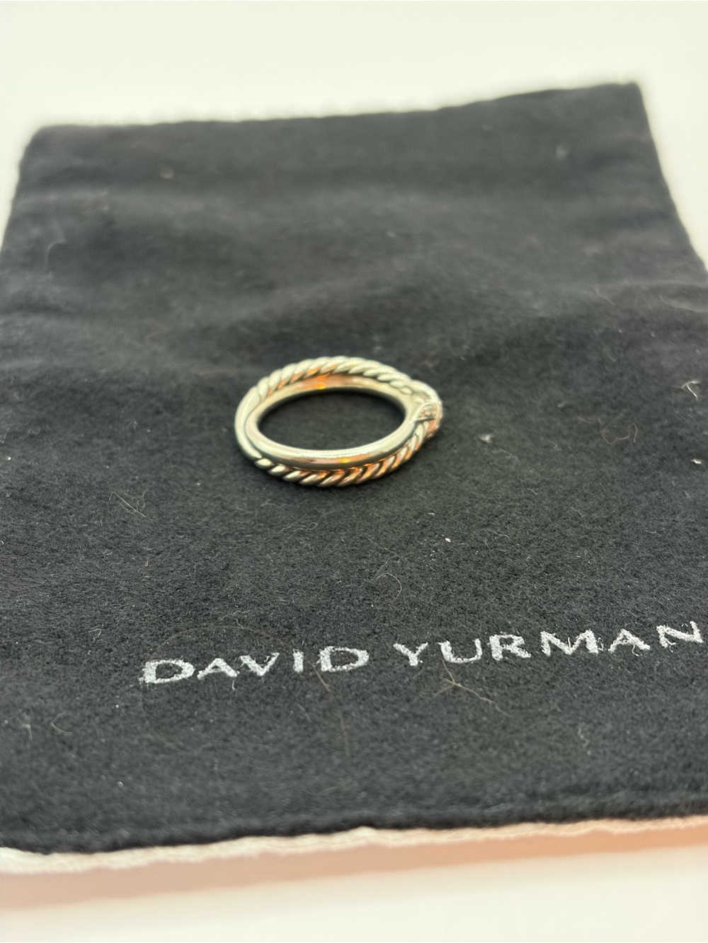 David Yurman Petite Diamond X Ring - Picture 10 of 11